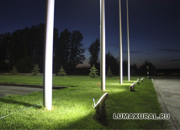 Светодиодное освещение флагштоков